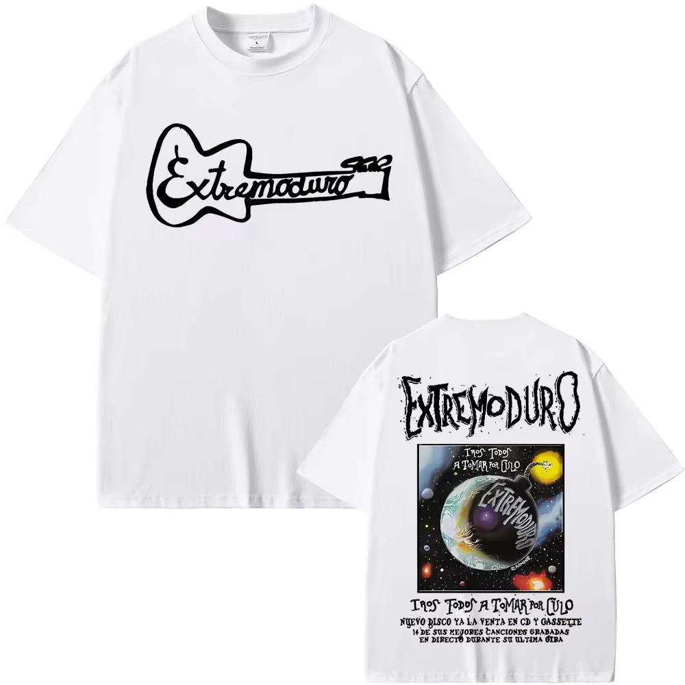 

Rock Band Extremoduro Tour 2026 Graphic T-Shirt Unisex s And Women s Fashion Short Sleeve Retro plus Size Loose Top 4XL