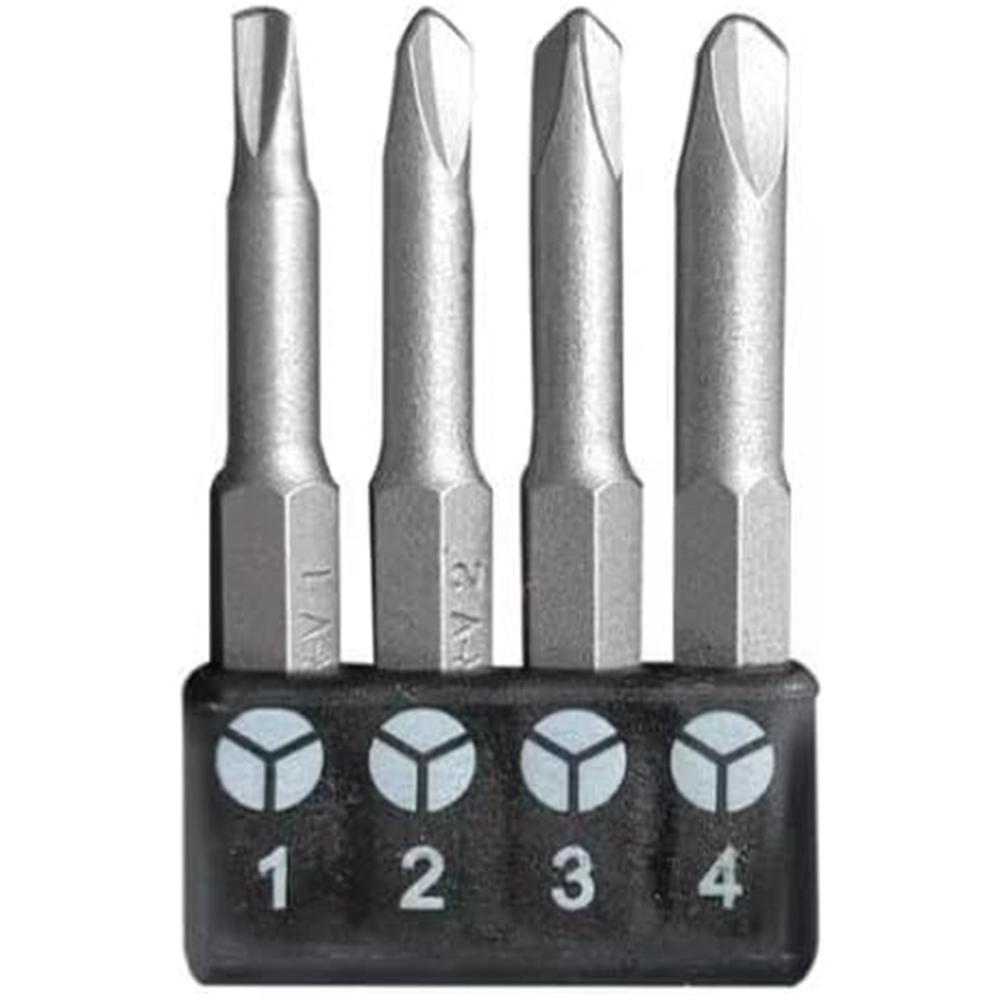 

Precision Y U Shaped Triangle Screwdriver Magnetic Bit 1/4in Inner Cross Three Point Security Tip for Power Drill Screwdriver