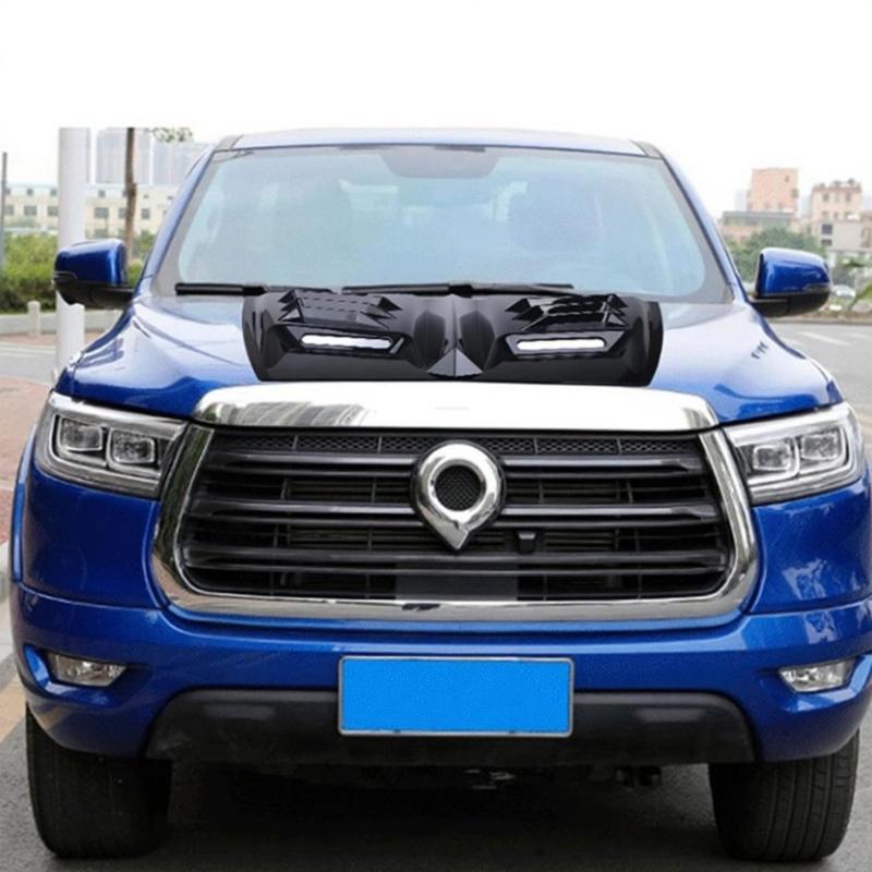Car Air Flow Intake Hood Scoops Vents Center Side Hood Scoops Decorative Cover Automotive Accessories Easy Installation