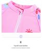 Girls' Floral One-Piece Swimsuit - Cute Polyester Summer Swimwear 2025