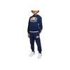 Nike Sportswear Powder Play Letter Versatile Fleece Mid-Length Pants Autumn Winter Kids Bottoms Dark-Navy HQ7945-410