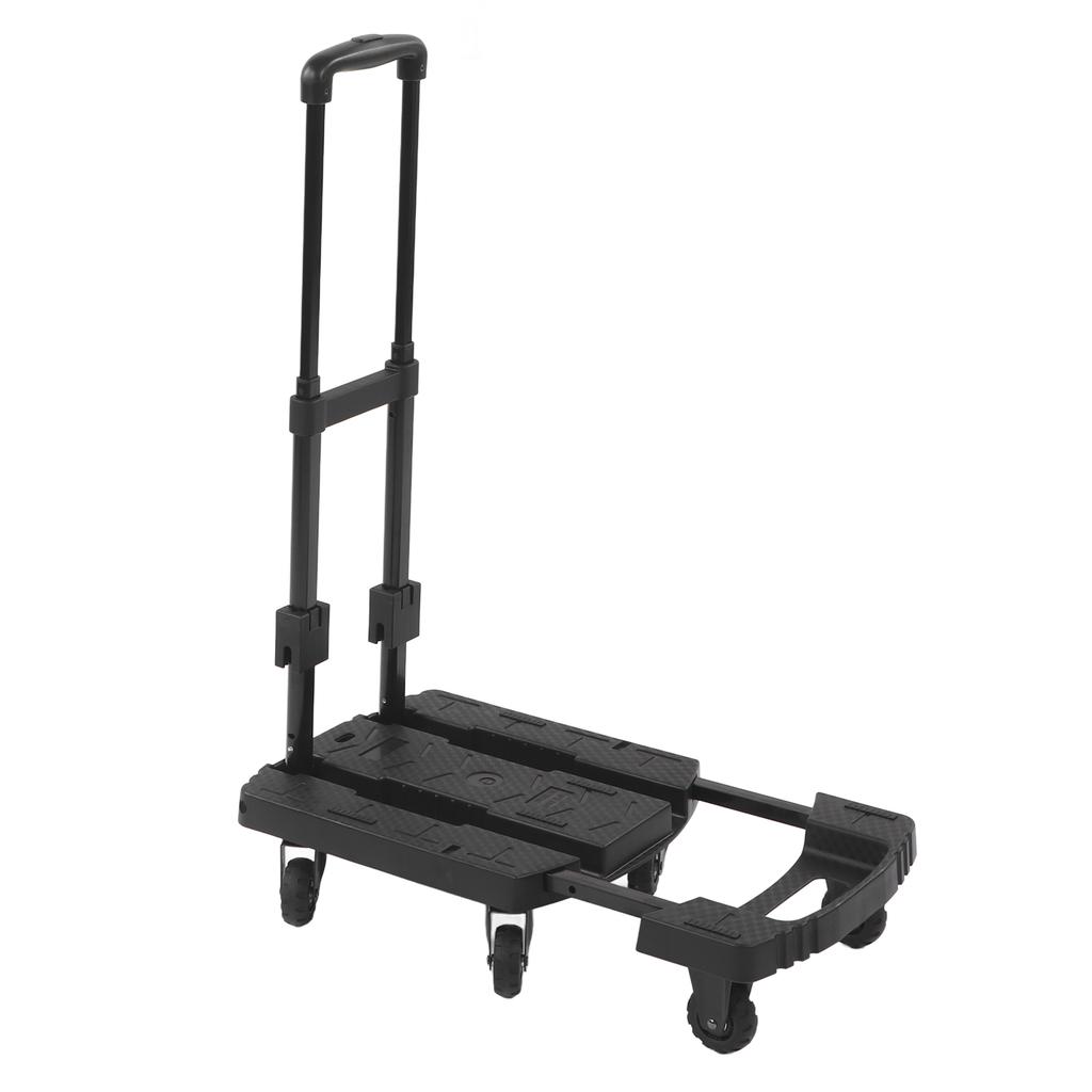 Folding Hand Truck 440lbs Heavy Duty Dolly Cart with 4 360 Degrees  Rotating Wheels for Airport Travel