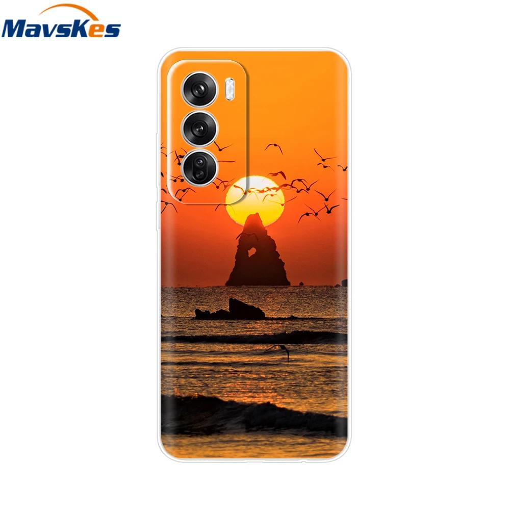 For OPPO Reno 12 5G Case Transparent Cover For OPPO Reno12 Pro 5G Reno12 Luxury Marble Soft Silicone TPU Phone Cases Funda Capas