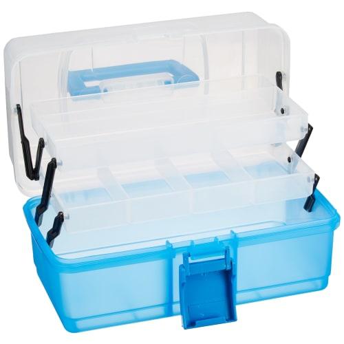 Iris Ohyama Tool Box Tool Box Storage Case Width 27cm x Depth 16cm x Height 15cm Light Blue