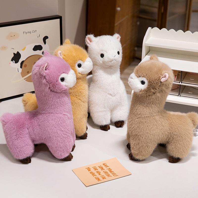 Adorable Realistic Alpaca Plush Sheep Zodiac Doll