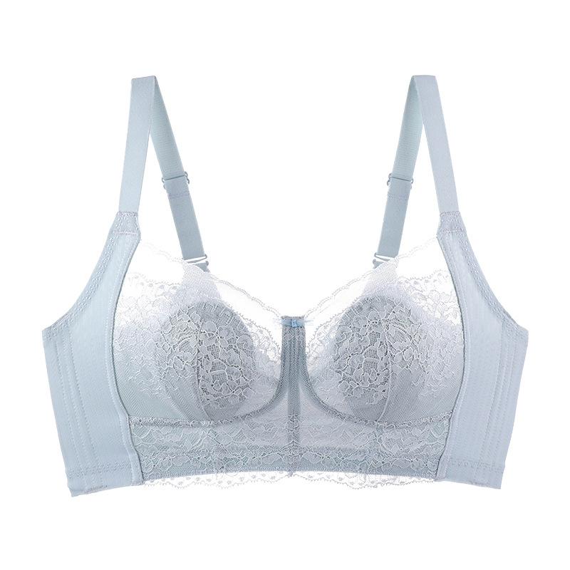 Rabbit Ear Cup Bra Women's Thin Breathable Lace Bra Without Steel Ring Push Up Bra