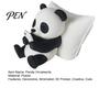 Car Interior Styling Ornaments 3D Printed Panda Ornaments, Cute & Pillow Desktop Figurine, Stress Relief Sculpture Compact Shelf Decorations for Home