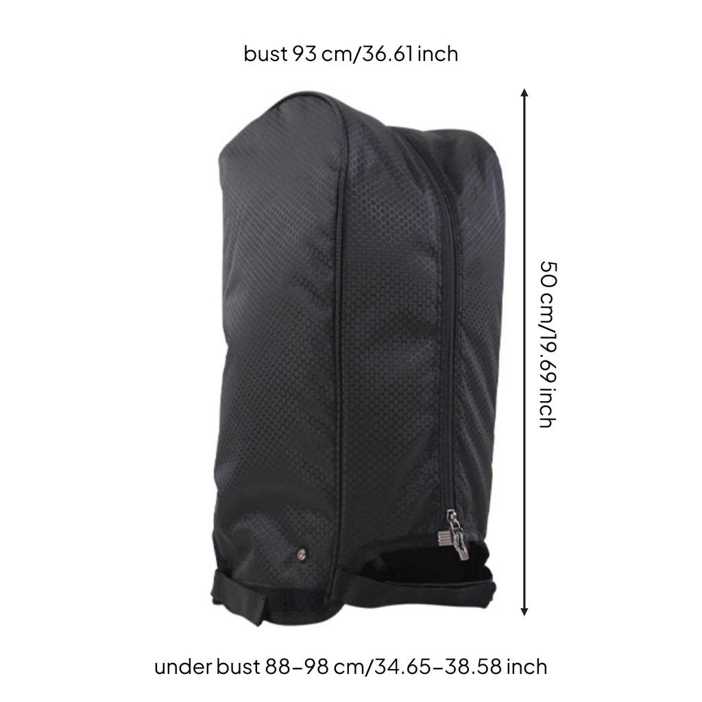 Golf Bag Cover Padded with Zipper Zippered for Golfers, Travel