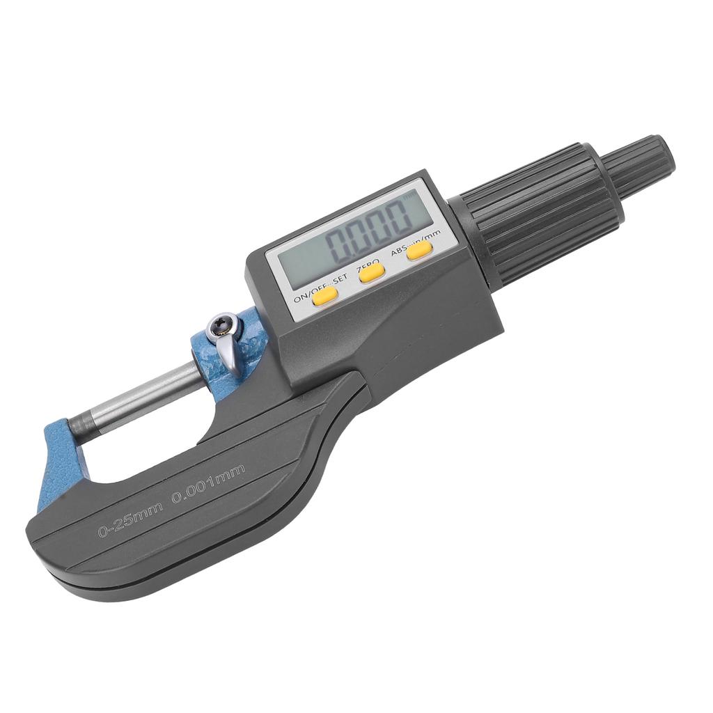 Digital Micrometer LCD Display with FineTuning Ratchet Wall Thickness Measuring Tool