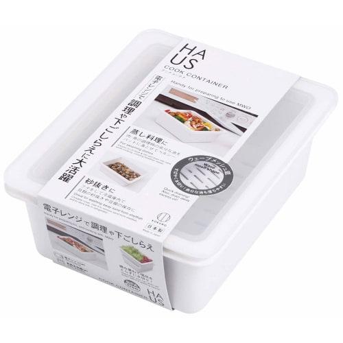 Kokubo Industries Cook Container, Microwave and Dishwasher Safe (Also suitable for cooking prep, steaming, and draining vegetables) KK-400