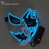 Glow Party Cosplay Mask Neon Mask Led Mask Masque Masquerade Party Masks Led Light Up Props Glow In The Dark Costume Supplies