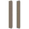 Maison Exclusive - Tête de lit avec oreilles Taupe 103x16x118/128 cm Tissu