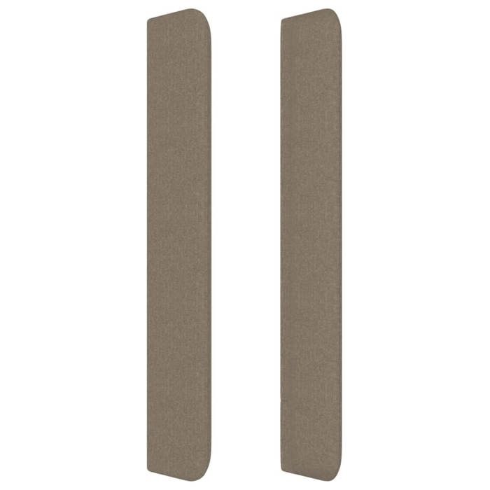 Maison Exclusive - Tête de lit avec oreilles Taupe 103x16x118/128 cm Tissu