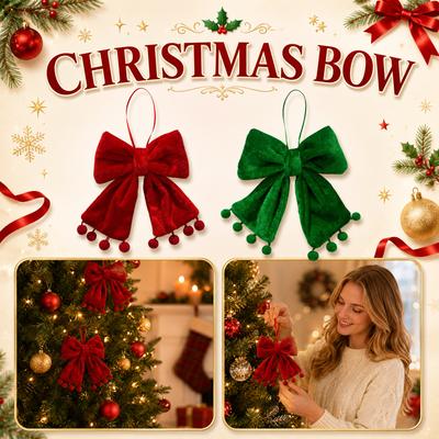 Velvet Christmas Hanging Ornaments for Christmas Tree , Window , New Year Wall Background Decor (Large , Medium , Small)