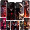 Black C-Clovers Anime Phone Case For Samsung Galaxy A52 A32 A22 A12 A51 A31 A50S A30S A20S A10S Note 20 Ultra 10 Plus S10 A72 A7