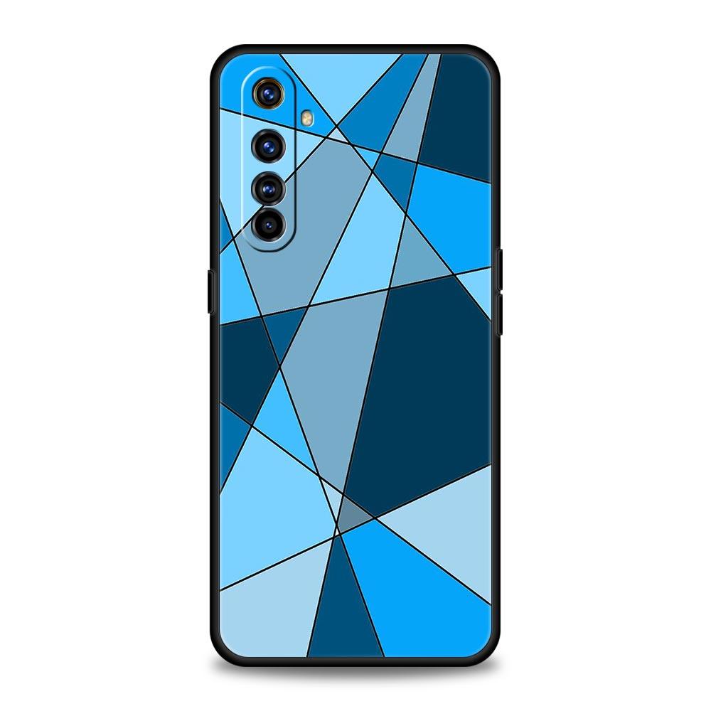 Color Geometry Marble Phone Case For Realme 12 11 10 4G 9 8 5G 7 6 GT5 GT3 GT2 Pro Plus C21 C11 C25 C35 GT Neo 2 3 3T 5 Cover