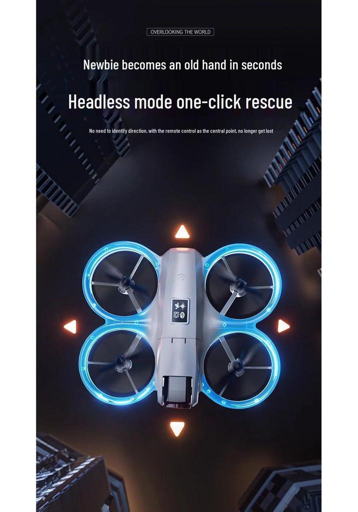 4K Dual-Camera Mini Drone: Adjustable Aerial Photography, Remote-Controlled Flight Toy.
