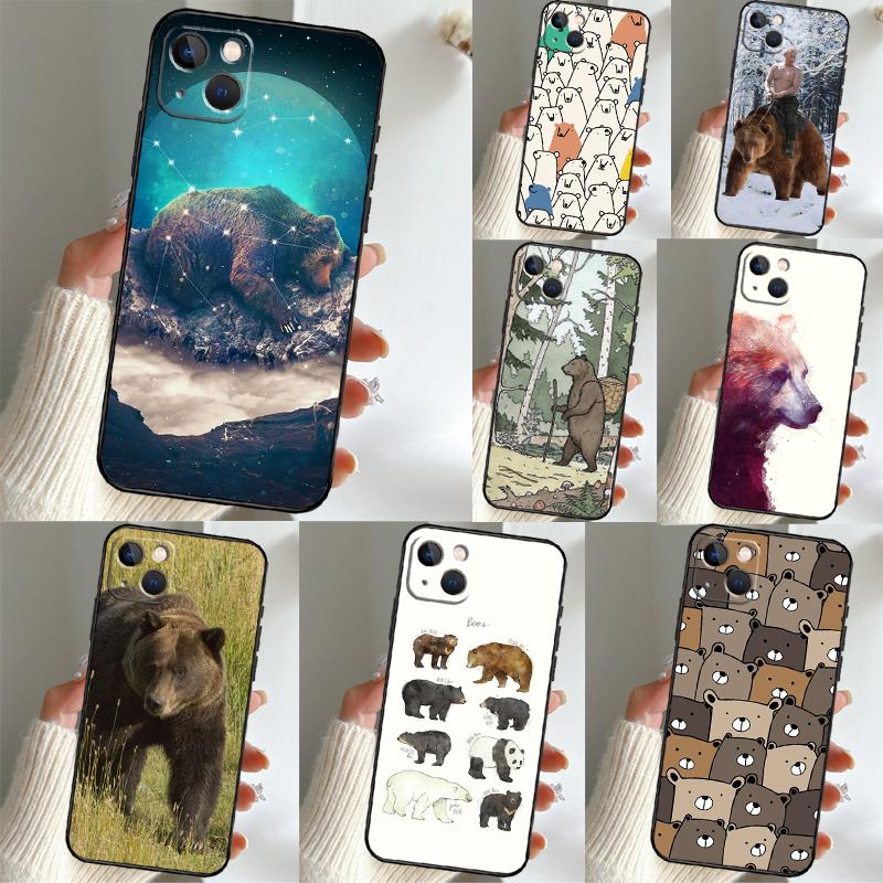 Grizzly Bear For Huawei Nova 10 9 SE 12i 12s 11i 8i Y90 Y60 Y70 Y72 Y73 Y61 Y91 P30 P40 Lite P60 Pro Case