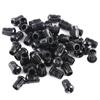 5mm LED 50Pcs Lamp Socket Diode Holder Nylon Black Clip Bezel Mount Useful