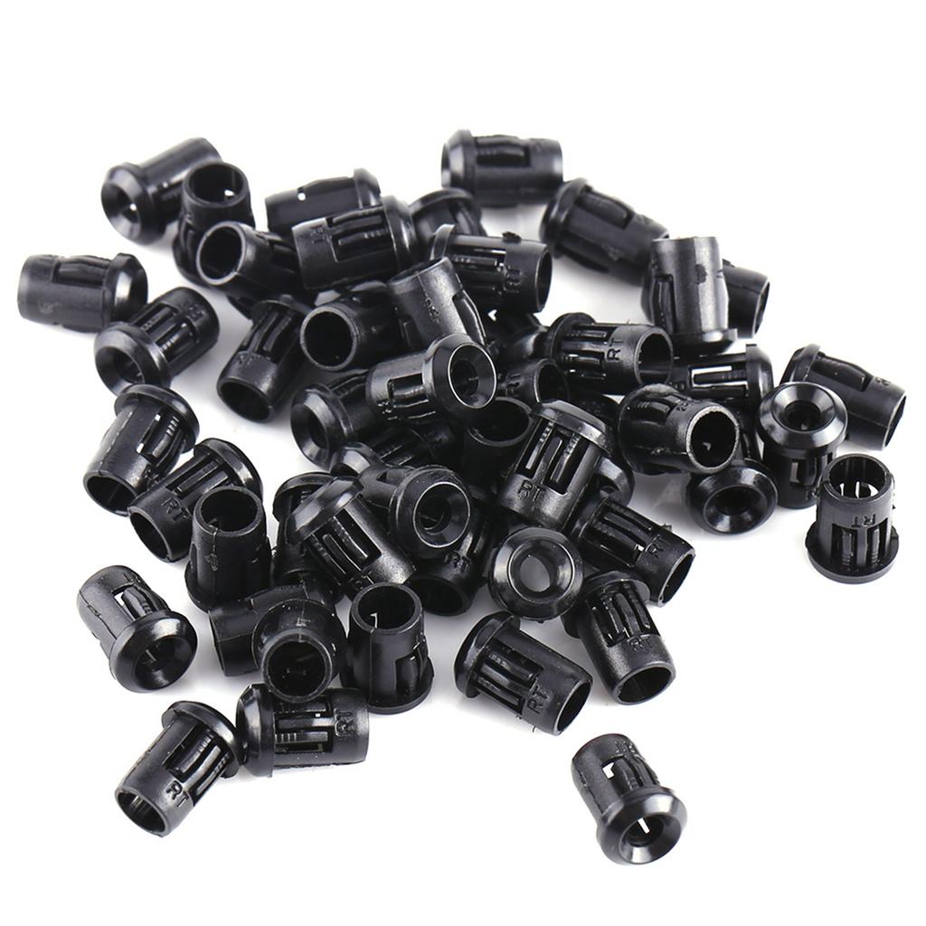 5mm LED 50Pcs Lamp Socket Diode Holder Nylon Black Clip Bezel Mount Useful