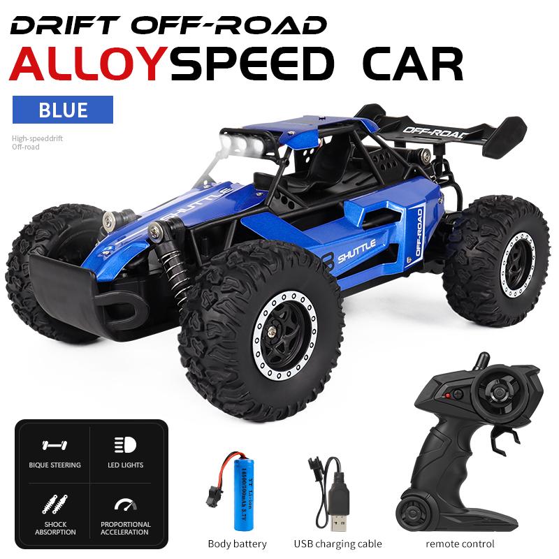 

1: 16 RC Alloy Remote Controlled High Speed Vehicle 2.4G Climbing Off-road Vehicle Racing Model For Boys And Children Toys