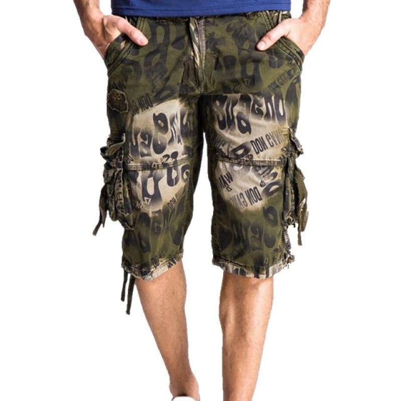 Cargo-Shorts für Herren Mehrere Taschen Wandern Herren Cargo-Shorts Männliche kurze Hosen Alltagskleidung