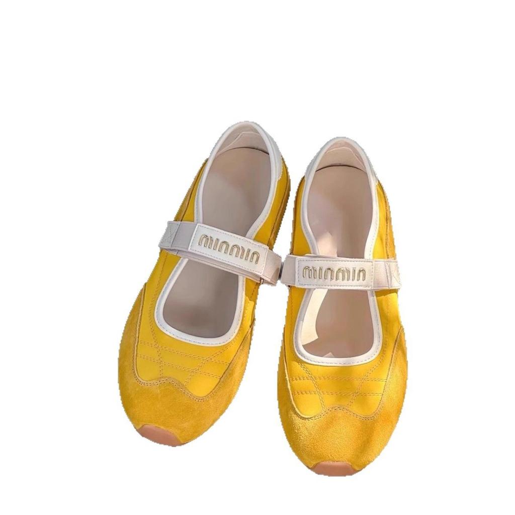 Dopamine Wind Velcro Shallow Mouth Sports Mary Jane Single Shoes Women's 2025 Spring and Summer New Fashion Casual Shoes