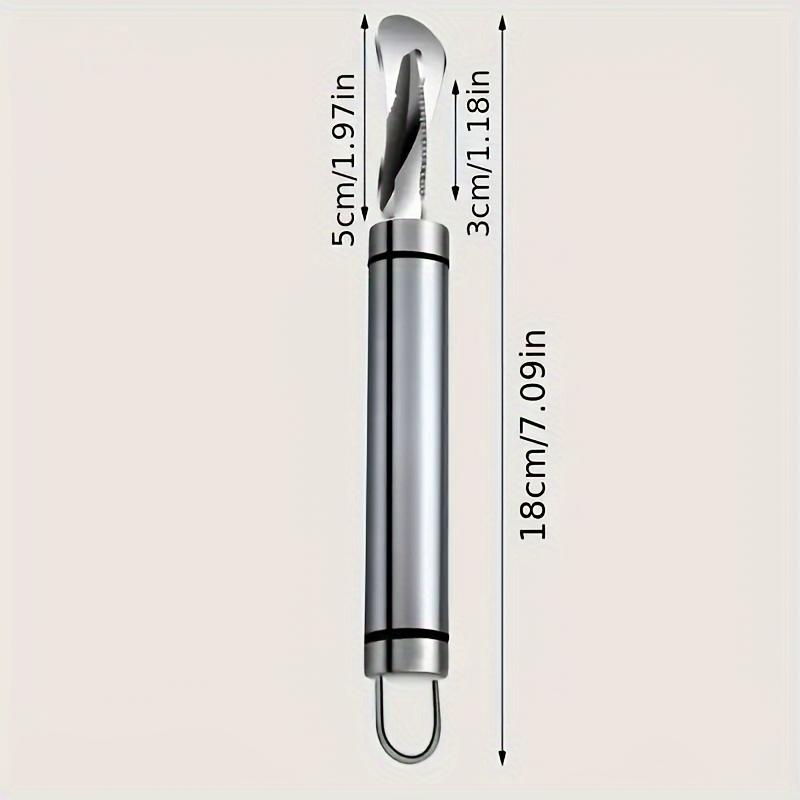 Edelstahl Orange,Zitrus Schäler,Einfacher Zitronenschäler,Kreativer Schneider,Orangenschäler Werkzeug mit Griff,Restaurant Küchenhelfer