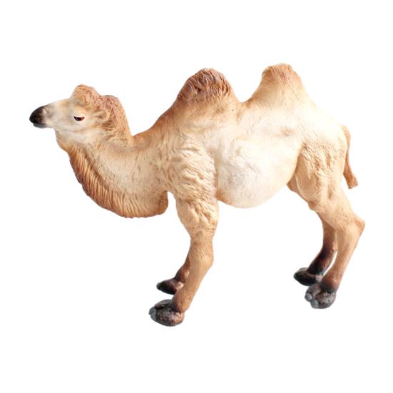 Simulation Camel Model Standing Kneeling Single Two Humped Camel Figurine Miniature Desert Animal Educational Toy Collectible Decoration