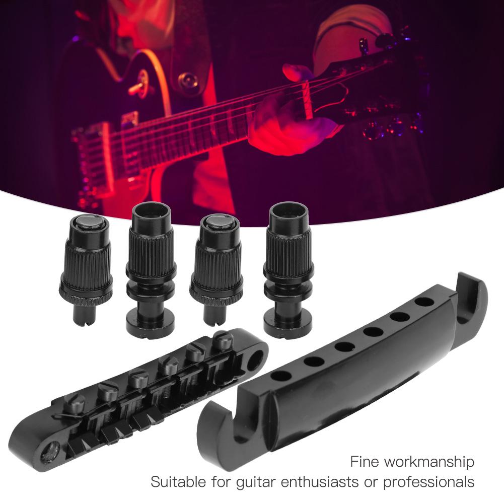 6 String Fixed Bridge Set Zinc Alloy String Base for   Electric Guitar Accessories