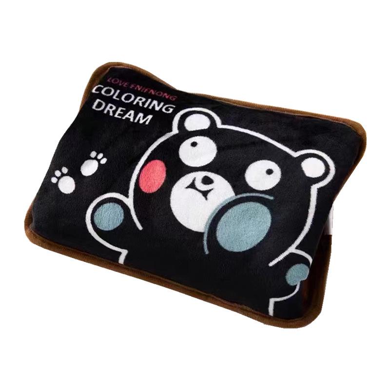 Wiederaufladbarer explosionsgeschützter elektrischer Handwärmer mit Kaninchenfell - Wärmflasche für Winterbettwäsche