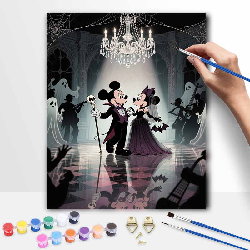 Disney Mickey and Minnie Wedding Painting Art Kit. Handmade Diy Painting Home Decoration Gifts