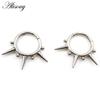 Alisouy 1PC G23 Titan Stahl Kegel Ball Spike Klapp Clicker Nase Septum Ringe Ohr Hoop Knorpel Ohrring Körper piercing Schmuck