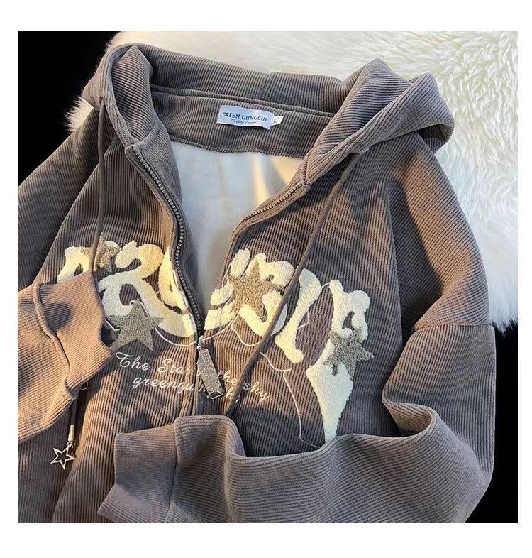 Hooded Casual Loose Top - Trendy Unisex Hong Kong Style Jacket