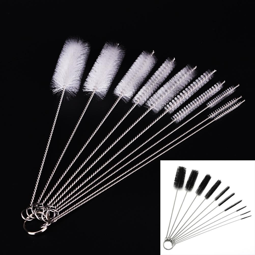 Sale 10X Household Bottle Tube Brushes Cleaning Brush Set Home Kitchen Clean Tool