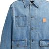 Coach Solid Color Denim Work Button Closure Jacket Men Jackets Light-Wash CN948-P9J