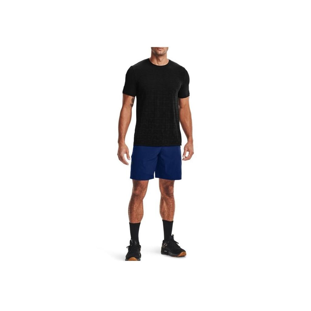Under Armour Vanish Woven Solid Stretch Logo Training Shorts Men Shorts Blue 1328654-415