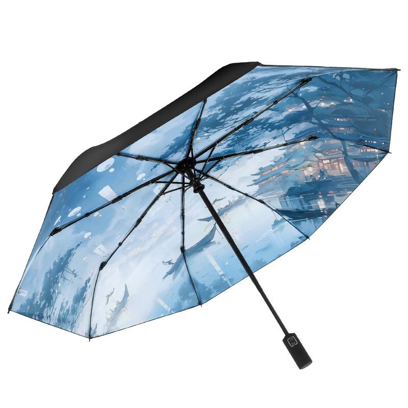 OIMG Automatic Chinese Style Folding Umbrella