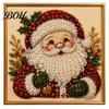Art with Finished Frame DIY Christmas Faux Pearl Painting Kit Frame, Santa Decorative Wall Making Beads Craft for Adults Beginner, Handmade