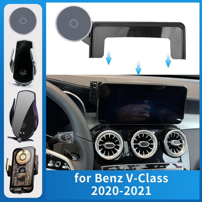 for Mercedes-Benz V-Class - EQV V CLASS Viano W447 Car Phone Holder Screen Fixed Navigation Bracket Wireless Charging