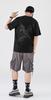 Short Sleeve with Funny Embroidery and Japanese Round Street Cool Summer Sizes FUN501 Men's T-Shirt Pattern, 100% Cotton, Unisex, Casual, Collar,