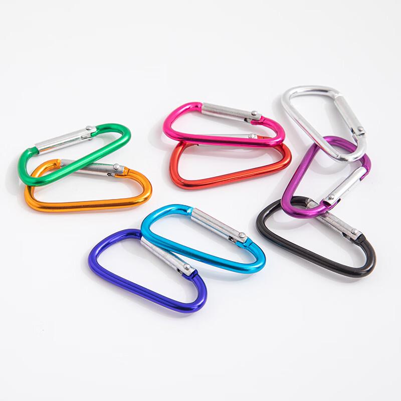 ML D-Shape Aluminum Alloy Carabiner Clips - Pack of 100
