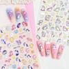 My Little Pony 3D Nail Art Stickers for Kids - Embossed Cartoon DIY Designs