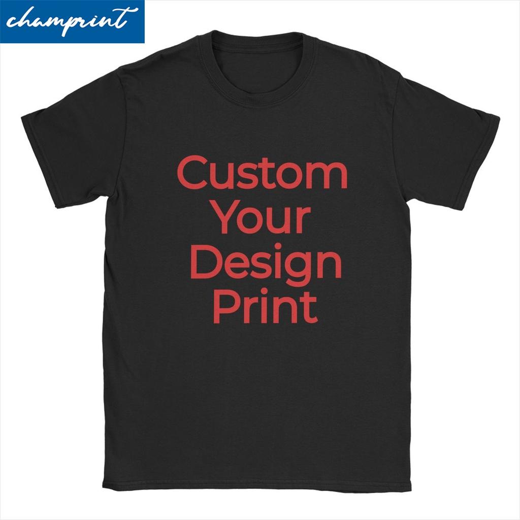 Custom Your Design Print T-Shirt Men Women DIY Pure Cotton Tees Round Collar Short Sleeve T Shirt Original Tops