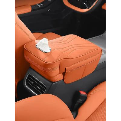 Car Armrest Pad For Toyota 2024 2025 Car Armrest Box Height Increase Leather Protective Cover Storage Bag Auto Styling