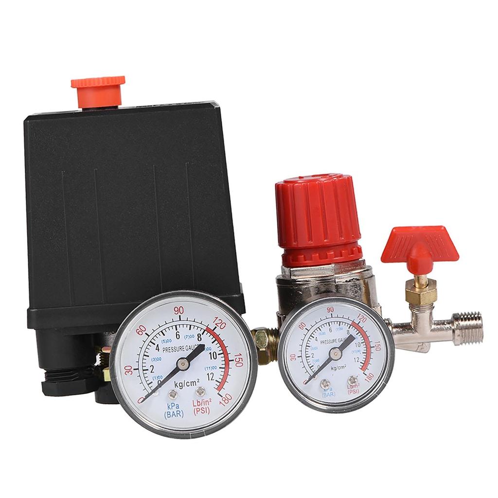 Compact Air Pressure Switch Control Valve Regulator with Pressure Gauges