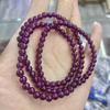 Jewelry Natural Crystal Bracelet Women'S 7A Grade Positive Purple Ice Body Brazilian Purple Teeth Black Bracelet Three Circles Rich Color