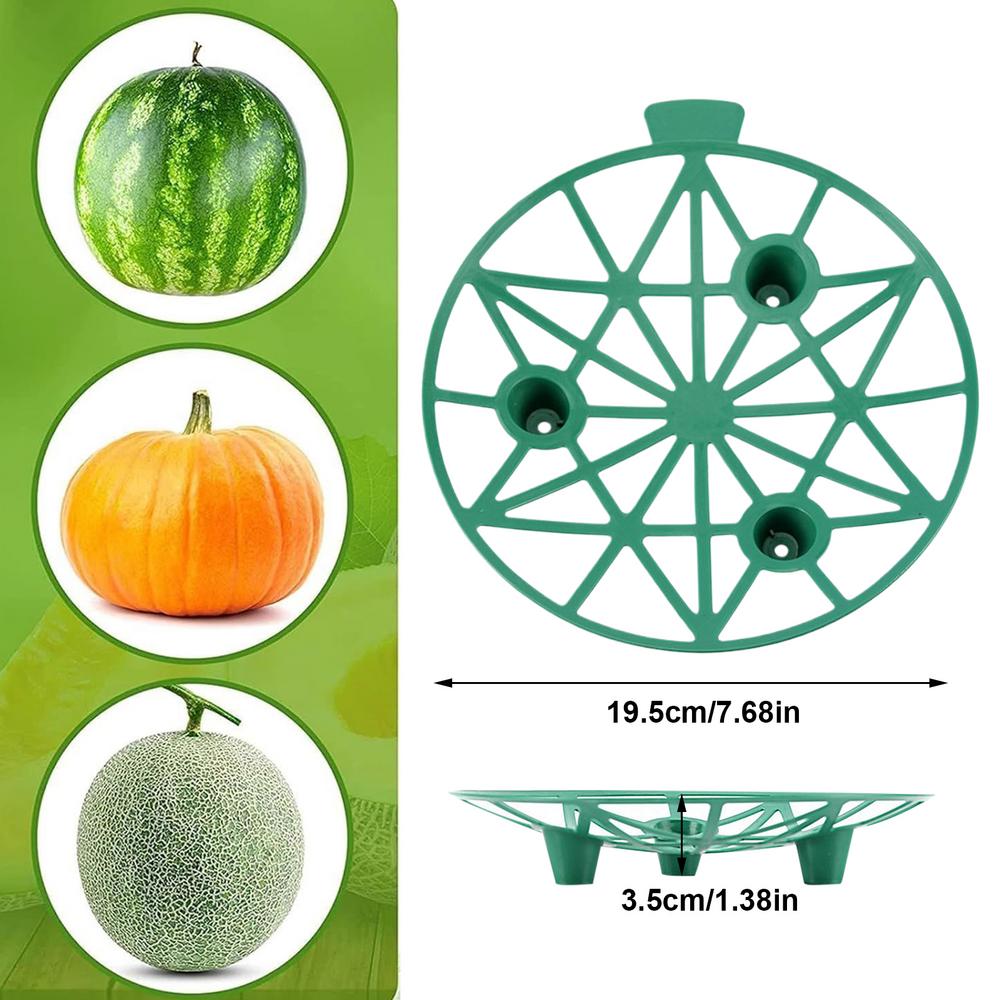 

10 Pieces Watermelon Cradles Plant Supports Watermelon Cradles Stackable Plant Growing Holder Rack for Cantaloupe Honeydew зелёный