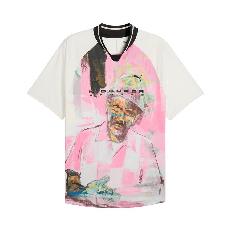 

Puma x KidSuper Graphic Jersey Warm White Men Tops Cream 629512-76 L