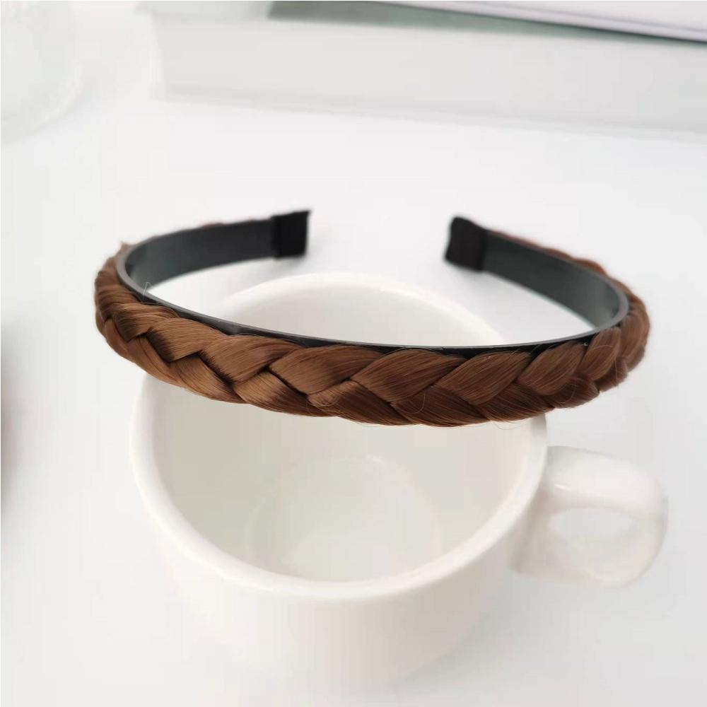 6/4/2/1PC Braided Twist Headbands Wide Fishbone Braids Pearl Hairbands Handmade Head Hoop Hair Styling Headwear Accessories Gift For Women Girls